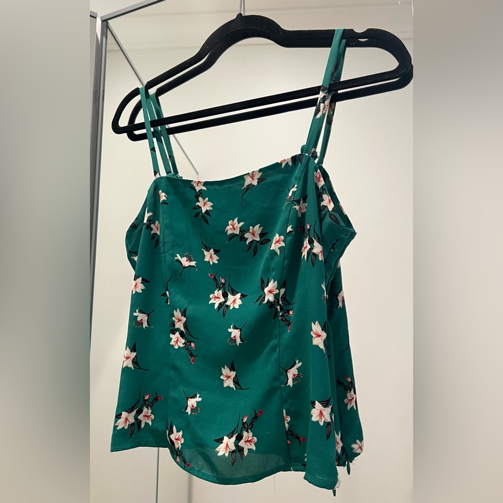 Green floral ASTR tank top